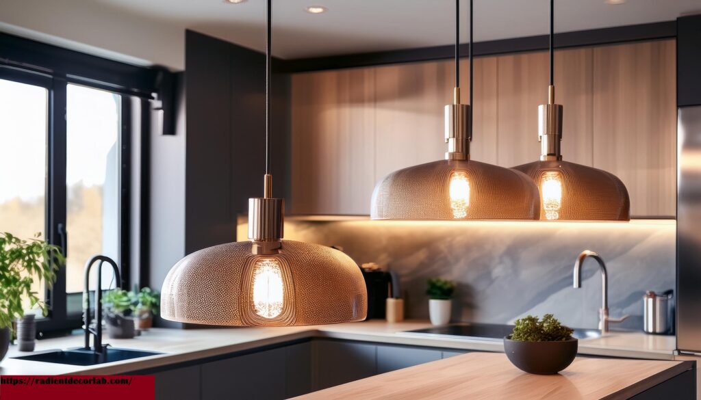 Battery operated pendant lights for kitchen island lighting 
