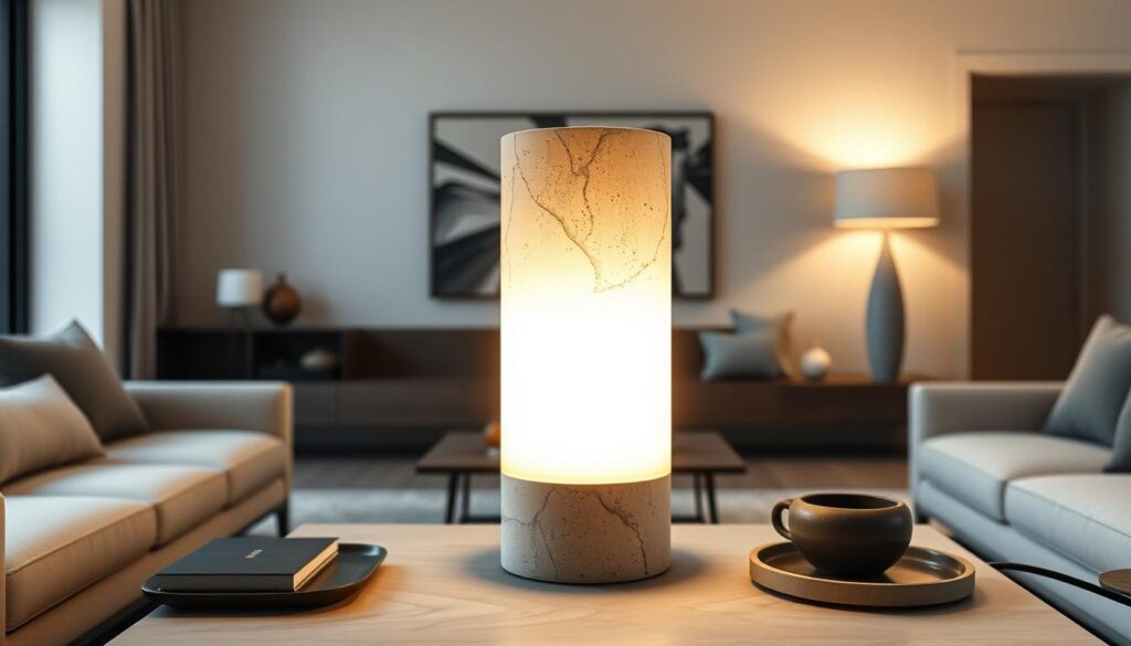 concrete table lamp
