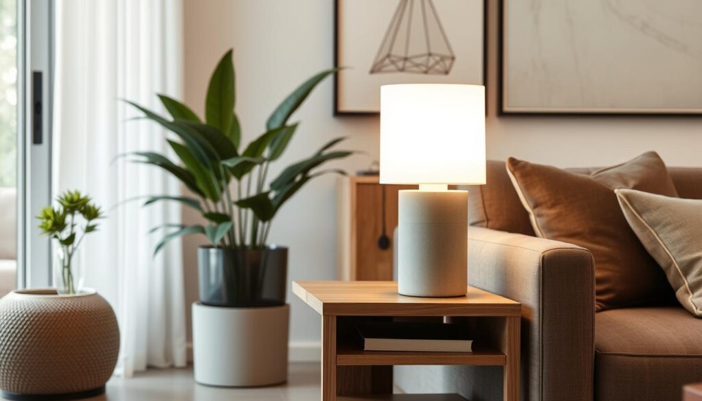concrete table lamp